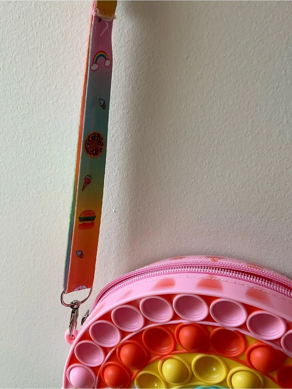 Rainbow Pop-It Crossbody Bag for Kids